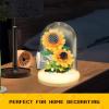 80S Sunflower Building Toy Set, 251 Pieces with Lighted Base, ABS Dust-Proof Shell, DIY Gift for Adults, Perfect for Mothers Day, Birthday, Holiday  Creative Educational Building Blocks view 4