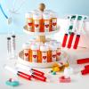 100 Pcs Nursing Graduation Party Supplies 20 Pcs 10 ml Plastic Syringe for Shot Drinks 40 Pcs Empty Pill Bottles with Caps 40 Pcs Sticky Label for Nursing Pharmacist Party Favors BSN Rn LPN Gift view 3