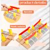 14 Pack Wooden Train Track Expansion Male Female Bumpers Track Wooden Train Bridge Straight Wood Tracks Accessories Compatible with Railroad Track Set view 3