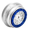 BeaxTurbo Racing Upgrade Parts Losi Super Baja Rey SBR 2.0 1/6 Aluminum Bead Lock Wheel Titanium Silver 1pcs (Silver-Blue) view 3