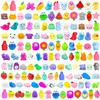 200Pcs Mochi Squishy Toys, Kawaii Squishies, Mini Fidget Toys Bulk for Kids, Party Favors Class Prizes Valentines Day Easter Egg Fillers,Christmas Goodies Bag Stuffers for Boys Girls (200) view 1