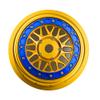 BeaxTurbo Racing Upgrade parts CNC Aluminum bead lock wheel For Losi super baja rey SBR 2.0 1/6 1pcs gold (gold-blue) view 2