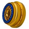 BeaxTurbo Racing Upgrade parts CNC Aluminum bead lock wheel For Losi super baja rey SBR 2.0 1/6 1pcs gold (gold-blue) view 4