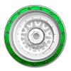 BeaxTurbo Racing Upgrade Parts Losi Super Baja Rey SBR 2.0 1/6 Aluminum Bead Lock Wheel Titanium Silver 1pcs (Silver-Green) view 4
