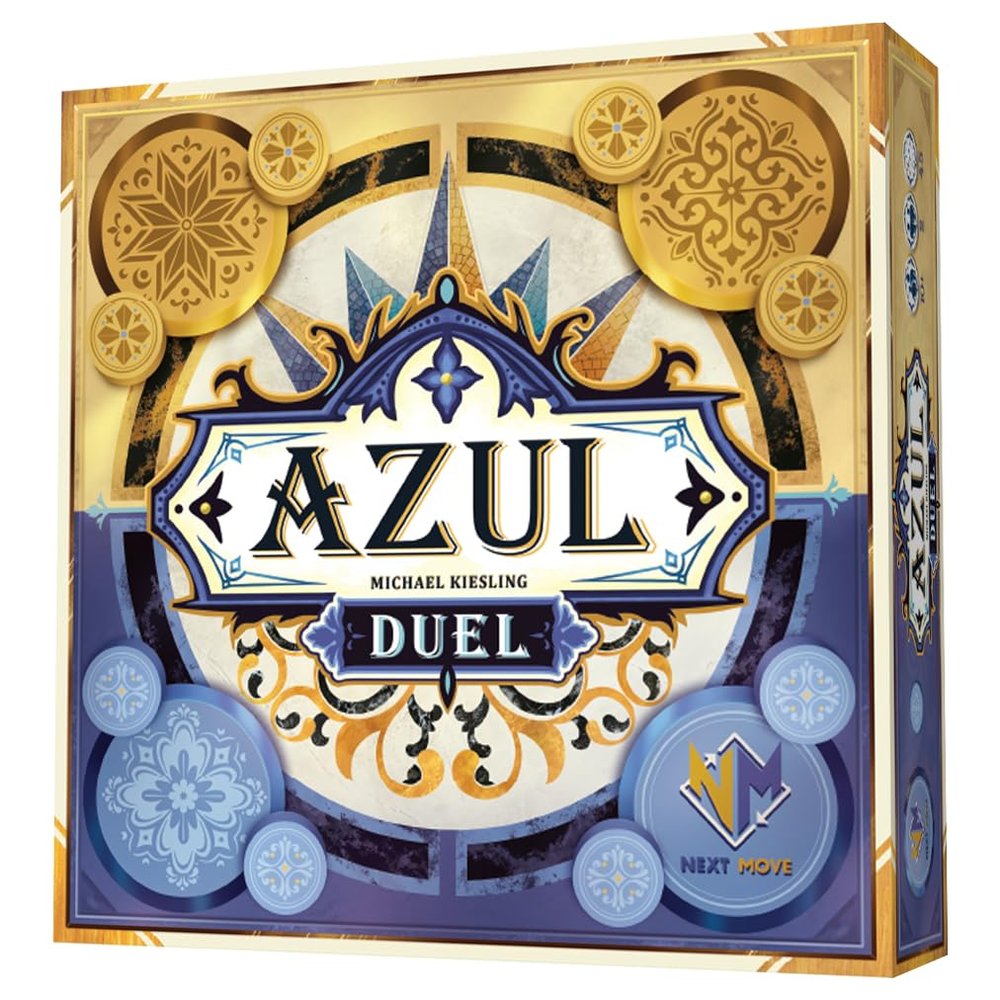 Asmodee Azul Duel Board Game - Competitive Head-to-Head Tile-Placement Strategy Game, Stunning Mosaic Art and Quick Gameplay for Kids & Adults, Ages 8+, 2 Players, 30-45 Minute Playtime
