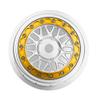 BeaxTurbo Racing Upgrade Parts Losi Super Baja Rey SBR 2.0 1/6 Aluminum Bead Lock Wheel Titanium Silver 1pcs (Silver-Gold) view 2