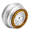 BeaxTurbo Racing Upgrade Parts Losi Super Baja Rey SBR 2.0 1/6 Aluminum Bead Lock Wheel Titanium Silver 1pcs (Silver-Gold) view 3