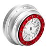 BeaxTurbo Racing Upgrade Parts Losi Super Baja Rey SBR 2.0 1/6 Aluminum Bead Lock Wheel Titanium Silver 1pcs (Silver-red) view 3