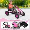 HOMGX Pedal Go Kart, Outdoor Kids Pedal Go Kart with Adjustable Bucket Seat & Rubber Wheels, Brake, Pedal Powered Ride On Kart for Kids 3-5 Years view 2