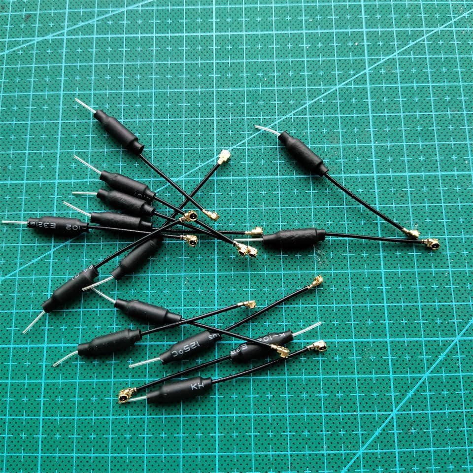 Ancalos 5.8Ghz VTX Antenna BTX 62mm UFL 3 Meterm UFL IPX13 Connector Plug ForBeeBrain V2 FPV Racing Drone Frame Kit Tinywhopp Spare Parts - (Color: 1pcs)