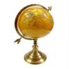 15" Brass World Map Globe Handcrafted with Antique finish, Table Top Decorative, Globe Engraved Armillary, Gift Items view 3