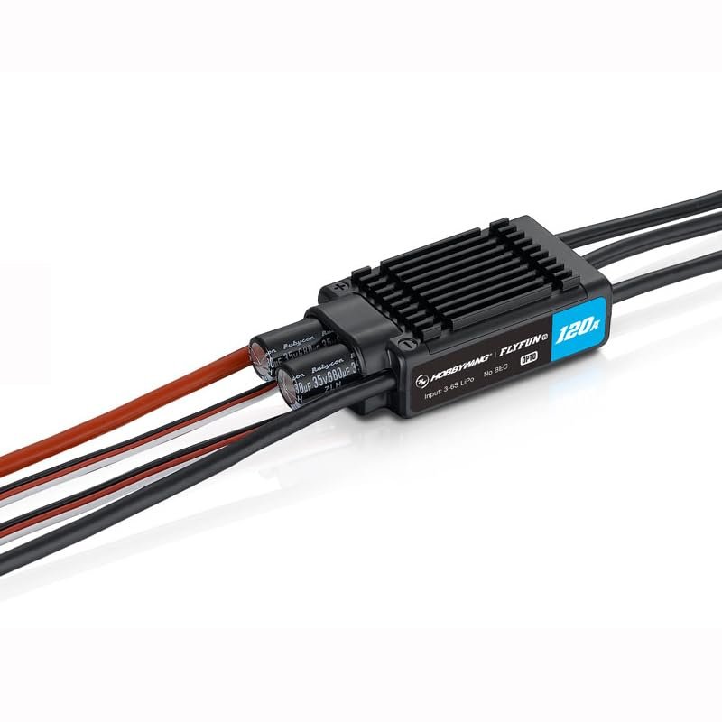 Ancalos Hbywing FlyFun V5 60A/80A/120A/130A/160A 3-6S 6-14S Brushless ESC With DEO Function ForRC FPV Drone Aircraft Quadcopter Toys - (Color: FlyFun 120A V5)
