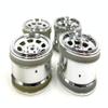 Ancalos HPI #3861#3857 HPI Sprint 2 Nitro RS4 3 Evo 1/10 WHEELS/RIMS F:26MM R:31MM VINTAGE STOCK CAR WHEEL CHORME 6MM OFFSET view 2