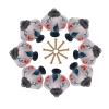 10x Ceramic Porcelain Knob and Handles Pumpkin Shaped Children Room Hardware Drawer Cabinet Knobs for Kids/Children - (Color: Model B) view 4
