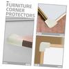 PartyKindom 20 Pack Furniture Corner Guards Easy-apply Adhesive Bumpers for Moving Soft Corner Protectors for Tables Chairs Cabinets view 3