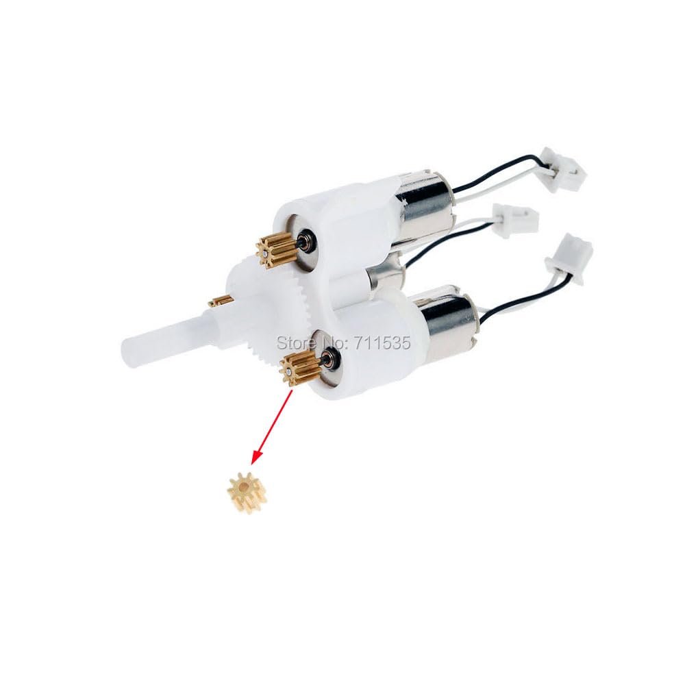 Ancalos WTY F949-006 Engine Main Gear Motor Set Spare Parts ForWTY F949 F949S 3Ch Fixed Wing RC Airplane - (Color: 5pcs)