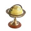 10" Brass World Map Globe, Table Top Item for Decorative, Antique Globe Engraved Armillary, Educational Learning Gift - Compass to navigate it! view 1