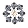 10x Ceramic Porcelain Knob and Handles Pumpkin Shaped Children Room Hardware Drawer Cabinet Knobs for Kids/Children - (Color: Model A) view 1