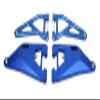 BeaxTurbo Racing Upgrade Parts CNC Aluminum 7075# Front Upper&Lower Arms for LOSI Super Baja Rey SBR 2.0 1/6 (Blue) view 2