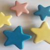 10x Star Ceramic Cabinet Drawer Knobs Porcelain Kids Wardrobe Handles For Closet Cupboard Kitchen Furniture Pulls Hooks - (Color: BigWhiet) view 2