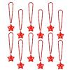 NUDALA 12 Pack Red Glow Star Necklace Bulk Beaded Necklaces for July 4th Halloween Christmas Decorations Mardi Gras Party Favors view 1