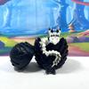 3D Printed Dragon with Dragon Egg, 12 Inches White and Black Cherry Blossom Fidget Dragon Toy, Fidget ADHD Autism Toy, Executive Desk Toy D079-BE view 4