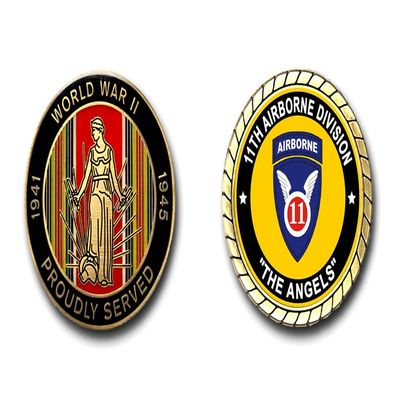 11th Airborne Division The Angels WWII Service Challenge Coin