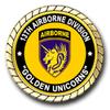 13th Airborne Division Golden Unicorns WWII Service Challenge Coin view 3