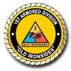 1st Armored Division Old Ironsides WWII Service Challenge Coin view 3