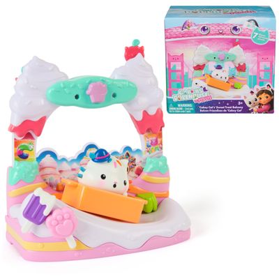 DreamWorks GABBY'S Dollhouse The Movie, Cakey Cat's Sweet Treat Balcony with Toy Figure & Dollhouse Accessories, Kids Toys for Girls & Boys Ages 3 and Up