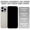 Fake Phone Dummy Prop Phone, Black Screen Decoy PhonePear PhoneNon-Working Phone16 Pro for Kid Play, Display PhoneLook Like Real Phonepro max16 ((16ProMax,White Titanium,Black Screen) view 2
