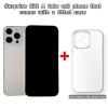 Fake Phone Dummy Prop Phone, Black Screen Decoy PhonePear PhoneNon-Working Phone16 Pro for Kid Play, Display PhoneLook Like Real Phonepro max16 ((16ProMax,White Titanium,Black Screen) view 4