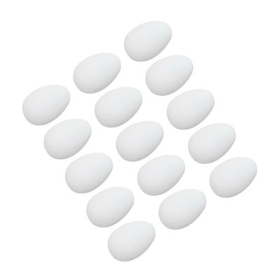 Alasum 60pcs Painted Eggs Egg Artificial Eggs to Decorate Imitation Eggs Polystyrene Eggs Fake Eggs Paintable Eggs to Paint Egg Cartons Eggs for Chickens Fake Eggs White