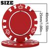 100 Custom Poker Chips, 40MM Custom Drink Tokens Personalized Logo, Image and Text, Double Side UV Full Color Printing Custom Drink Chips for Bar, Party, Business Cards, Company Logo and Promotions view 2