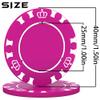 100 Custom Poker Chips, 40MM Custom Drink Tokens Personalized Logo, Image and Text, Double Side UV Full Color Printing Custom Drink Chips for Bar, Party, Business Cards, Company Logo and Promotions view 2