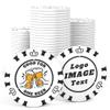 100 Custom Poker Chips, 40MM Custom Drink Tokens Personalized Logo, Image and Text, Double Side UV Full Color Printing Custom Drink Chips for Bar, Party, Business Cards, Company Logo and Promotions view 1