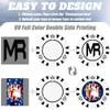 100 Custom Poker Chips, 40MM Custom Drink Tokens Personalized Logo, Image and Text, Double Side UV Full Color Printing Custom Drink Chips for Bar, Party, Business Cards, Company Logo and Promotions view 4