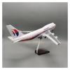 LIUSANGLIU Scale Aircraft 1/130 for Malaysia Boeing B747 Aircraft Model Lighted Resin Airplane Simulated Scale Aircraft Suitable for Display(with Light) view 3