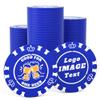 100 Custom Poker Chips, 40MM Custom Drink Tokens Personalized Logo, Image and Text, Double Side UV Full Color Printing Custom Drink Chips for Bar, Party, Business Cards, Company Logo and Promotions view 1