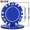 100 Custom Poker Chips, 40MM Custom Drink Tokens Personalized Logo, Image and Text, Double Side UV Full Color Printing Custom Drink Chips for Bar, Party, Business Cards, Company Logo and Promotions view 2
