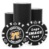 100 Custom Poker Chips, 40MM Custom Drink Tokens Personalized Logo, Image and Text, Double Side UV Full Color Printing Custom Drink Chips for Bar, Party, Business Cards, Company Logo and Promotions view 1