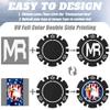 100 Custom Poker Chips, 40MM Custom Drink Tokens Personalized Logo, Image and Text, Double Side UV Full Color Printing Custom Drink Chips for Bar, Party, Business Cards, Company Logo and Promotions view 4