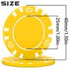 100 Custom Poker Chips, 40MM Custom Drink Tokens Personalized Logo, Image and Text, Double Side UV Full Color Printing Custom Drink Chips for Bar, Party, Business Cards, Company Logo and Promotions view 2
