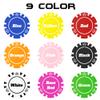100 Custom Poker Chips, 37MM Custom Drink Tokens Personalized Logo, Image and Text, Double Side UV Full Color Printing Custom Drink Chips for Bar, Party, Business Cards, Company Logo and Promotions view 3
