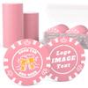 100 Custom Poker Chips, 37MM Custom Drink Tokens Personalized Logo, Image and Text, Double Side UV Full Color Printing Custom Drink Chips for Bar, Party, Business Cards, Company Logo and Promotions view 1