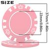 100 Custom Poker Chips, 37MM Custom Drink Tokens Personalized Logo, Image and Text, Double Side UV Full Color Printing Custom Drink Chips for Bar, Party, Business Cards, Company Logo and Promotions view 2
