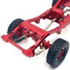 DUHWQ Compatible Metal Accessories Compatible with 1/12 RC Car Rear Axle Shock Absorber Spring Steel Plate Suitable Compatible with MN1/12 MN82 LC79(RED) view 3