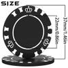 100 Custom Poker Chips, 37MM Custom Drink Tokens Personalized Logo, Image and Text, Double Side UV Full Color Printing Custom Drink Chips for Bar, Party, Business Cards, Company Logo and Promotions view 2