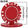 100 Custom Poker Chips, 37MM Custom Drink Tokens Personalized Logo, Image and Text, Double Side UV Full Color Printing Custom Drink Chips for Bar, Party, Business Cards, Company Logo and Promotions view 2