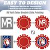 100 Custom Poker Chips, 37MM Custom Drink Tokens Personalized Logo, Image and Text, Double Side UV Full Color Printing Custom Drink Chips for Bar, Party, Business Cards, Company Logo and Promotions view 4
